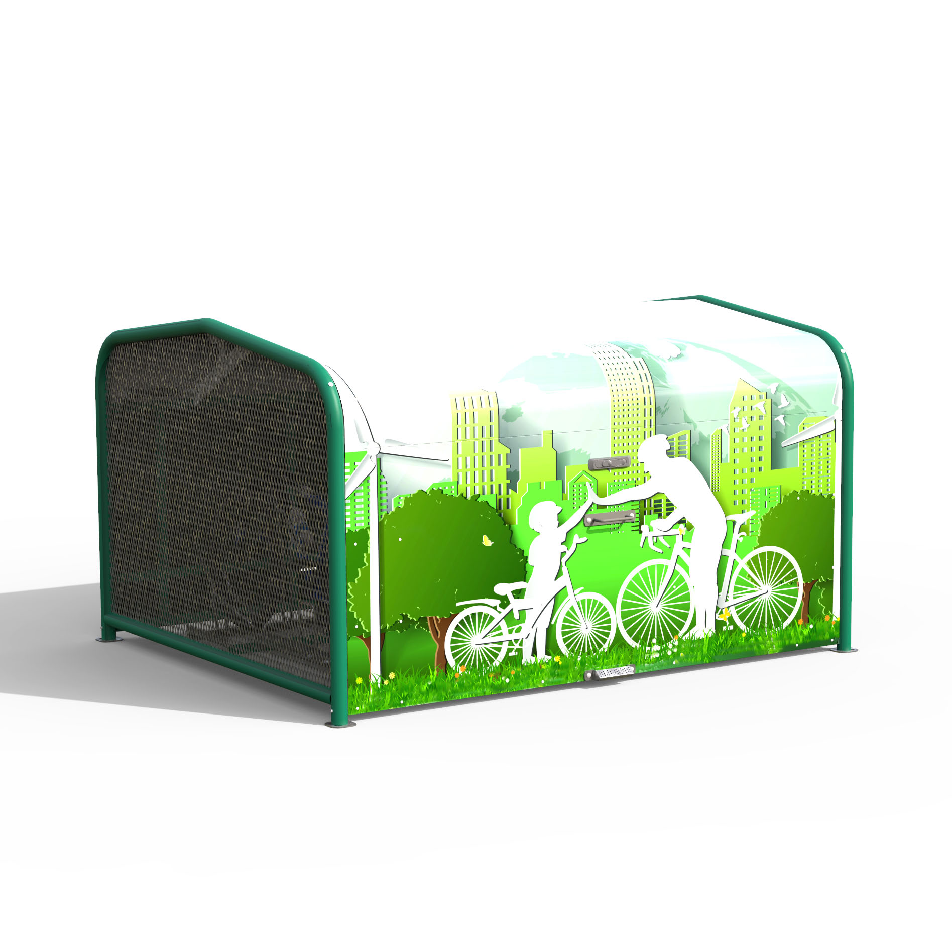 FalcoPod Bike Hangar Rendering